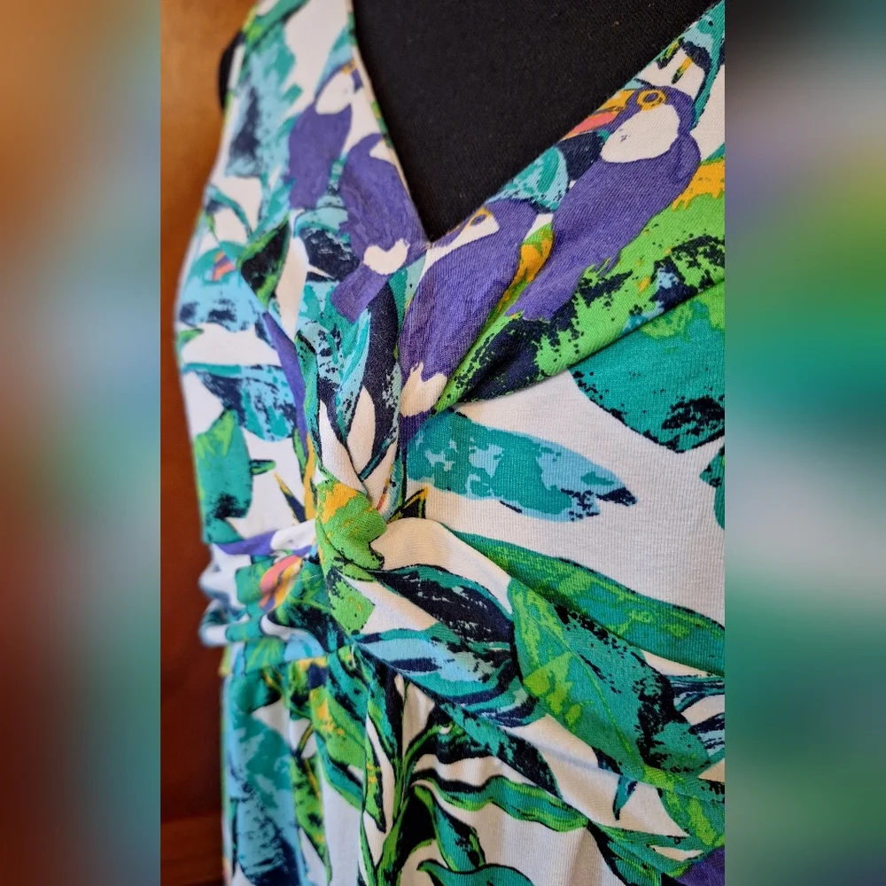 🎋SIGNATURE COLLECTION women's long pull-over sleeveless dress. Size M (8-10) - Picture 5 of 8